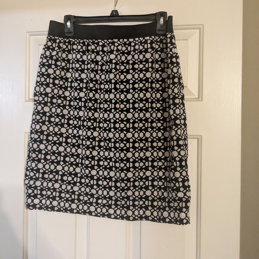 Worthington Black and White Embellished Skirt